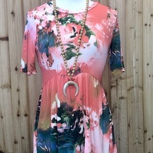 New Small Floral Babydoll Tunic Boutique Peplum